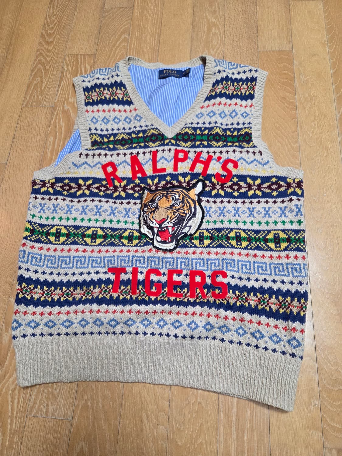 폴로 타이거 페어아일 니트 M 상품이미지1