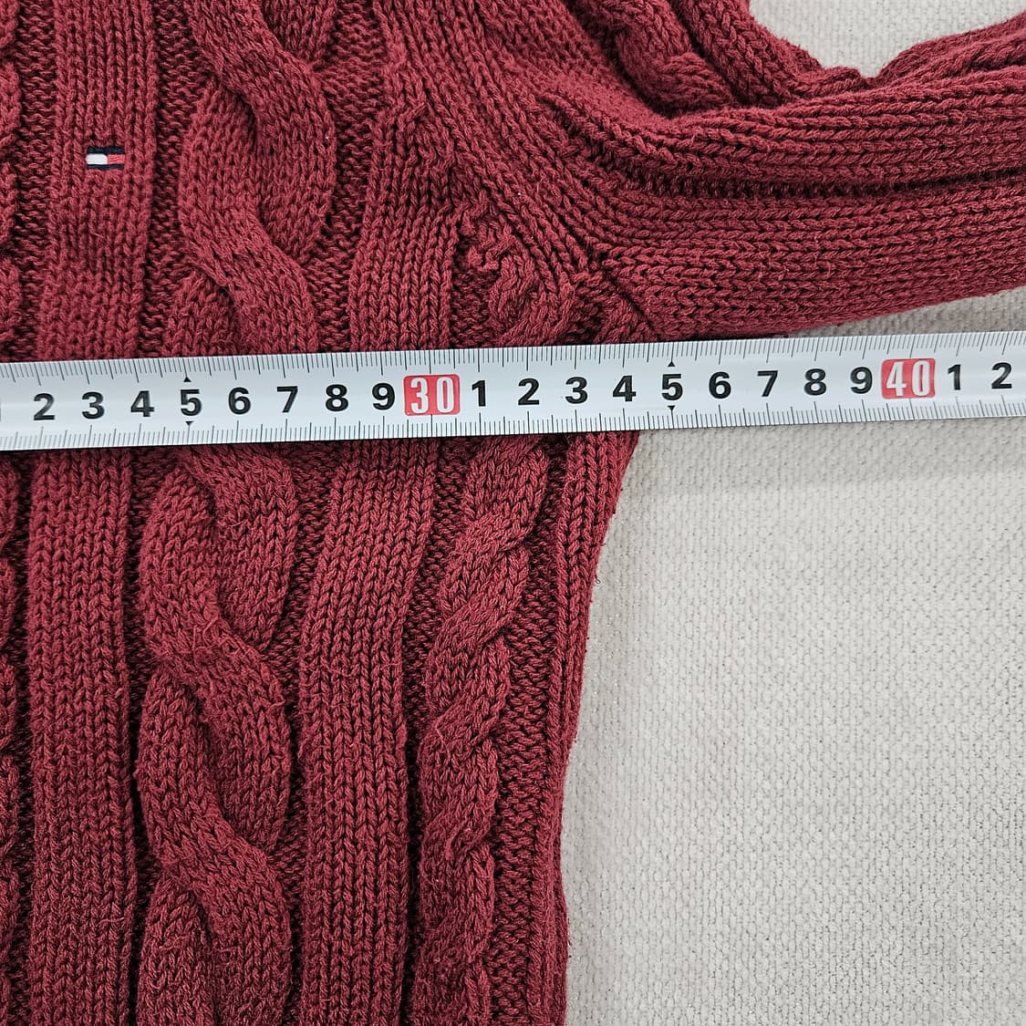 [S] 타미힐피거 여성 케이블 니트 터틀넥 집업 가디건 0115YH1 상품이미지8