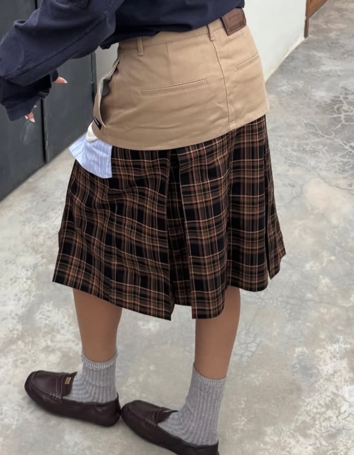 앤더슨벨 스커트 double layered pleats skirt 상품이미지3