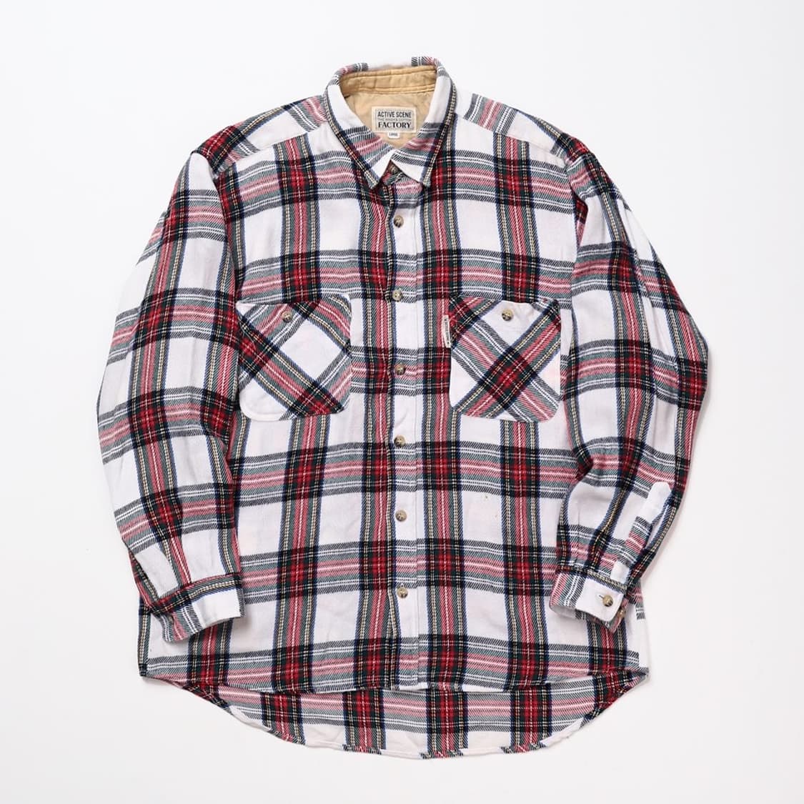 Active scene factory 투포켓 체크 셔츠 상품이미지1