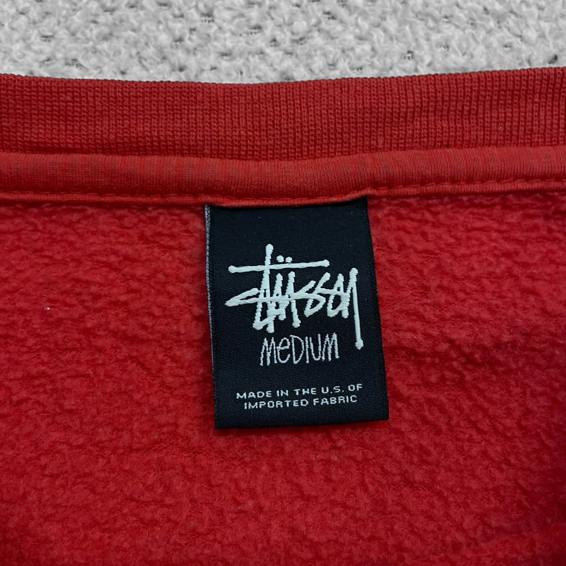 스투시 Stussy 월드투어 크루넥 맨투맨 레드 상품이미지5