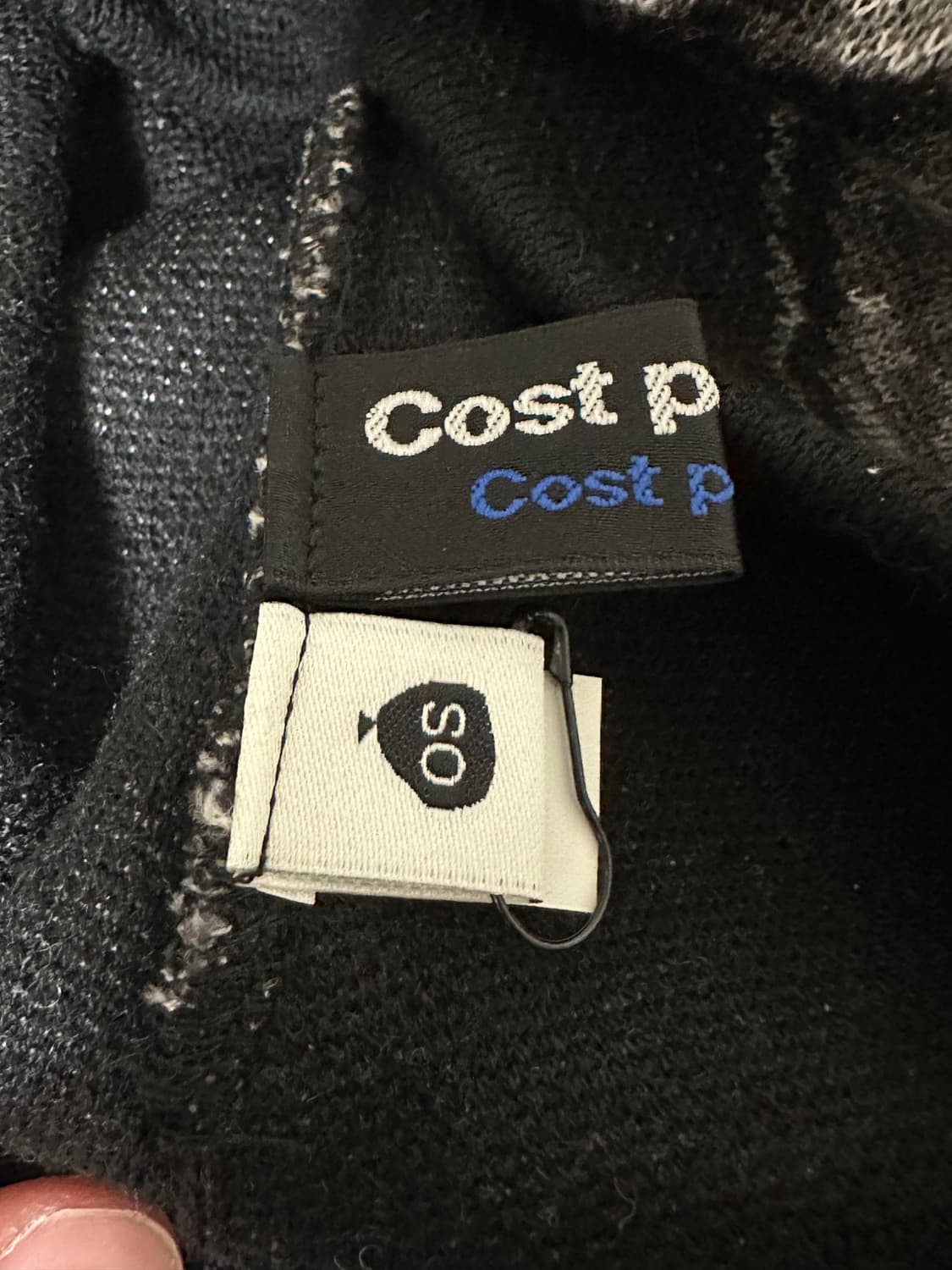 코스트퍼킬로 그래픽 자카드 비니 블랙 상품이미지4