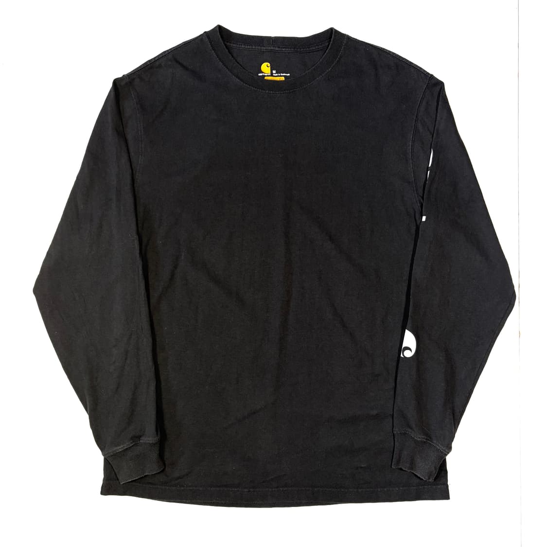 칼하트 블랙 맨투맨 암레터링 M 상품이미지1