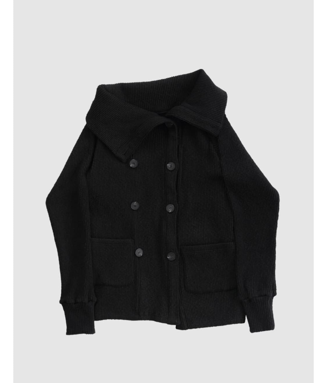 인앤양인하모니 더블 버튼 가디건 블랙 상품이미지2