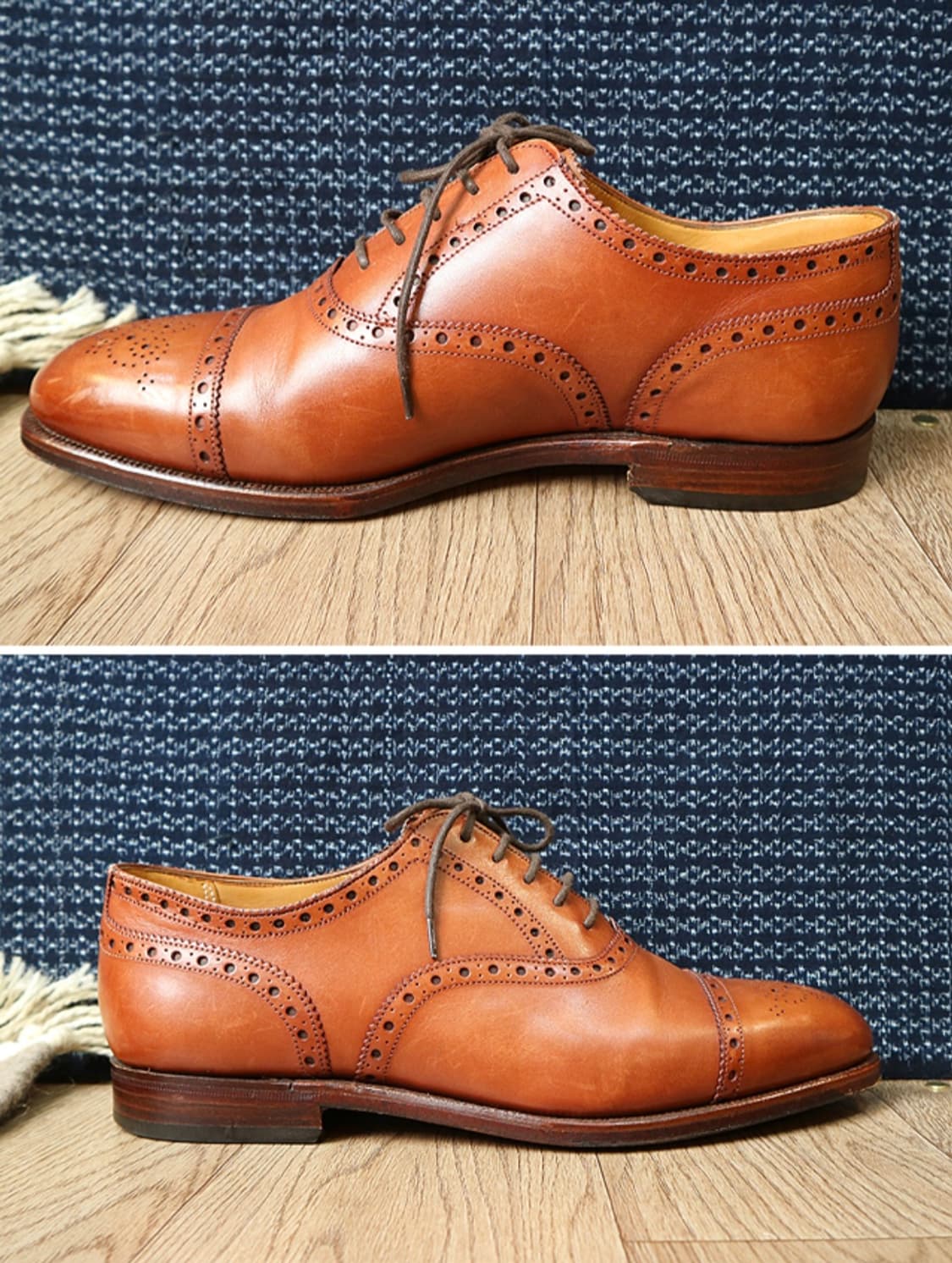 영국 메이드 grenson  그렌슨 가죽 윙팁  250F 상품이미지6