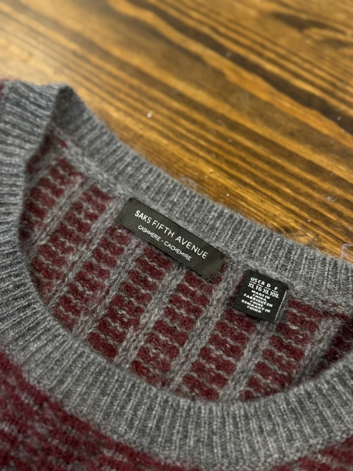 삭스피프스애비뉴 캐시미어 니트 100 상품이미지5