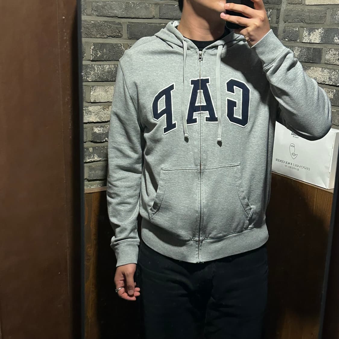 L) GAP 갭 그레이 후드집업 상품이미지9