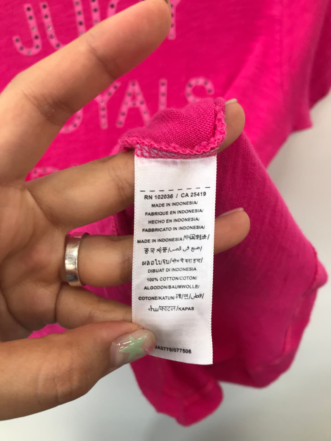 'Juicy Couture' Hot Pink Graphic Tee 상품이미지6