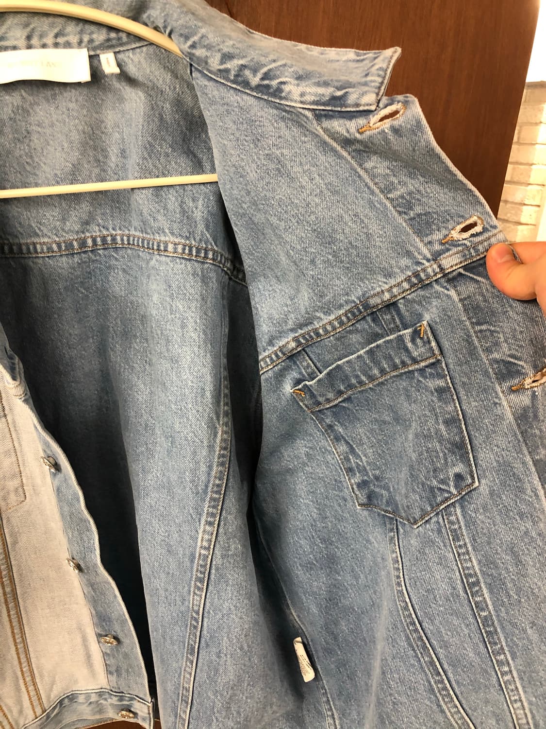 Helmut lang 리버스 데님 자켓 M 상품이미지5