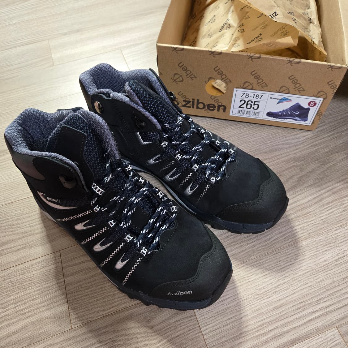 새상품)지벤 안전화 ZB-187 265mm 블랙 상품이미지4