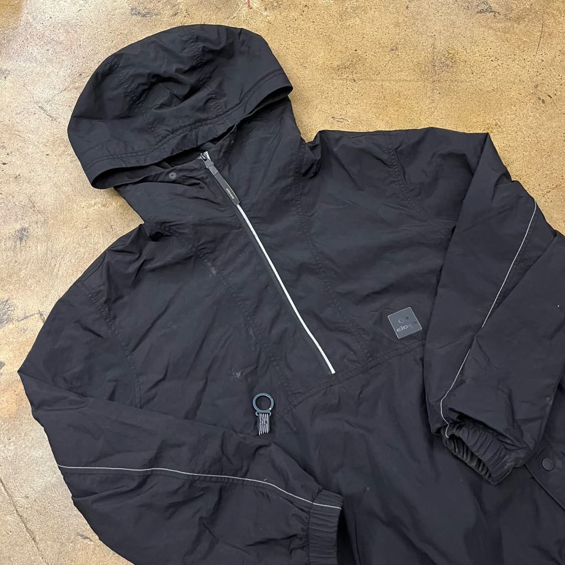 [정품/L] 아이더 블랙 아노락 후드 바람막이 b17 상품이미지1