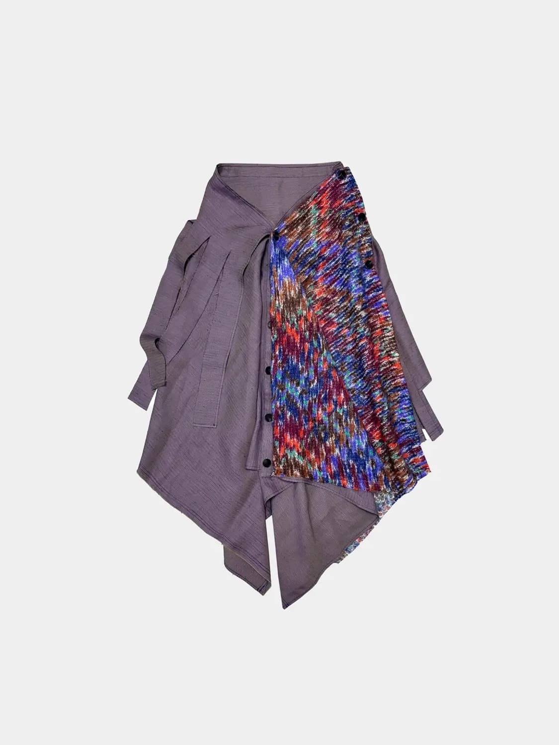 공테잎 프린지 니트 버튼 스커트 상품이미지1