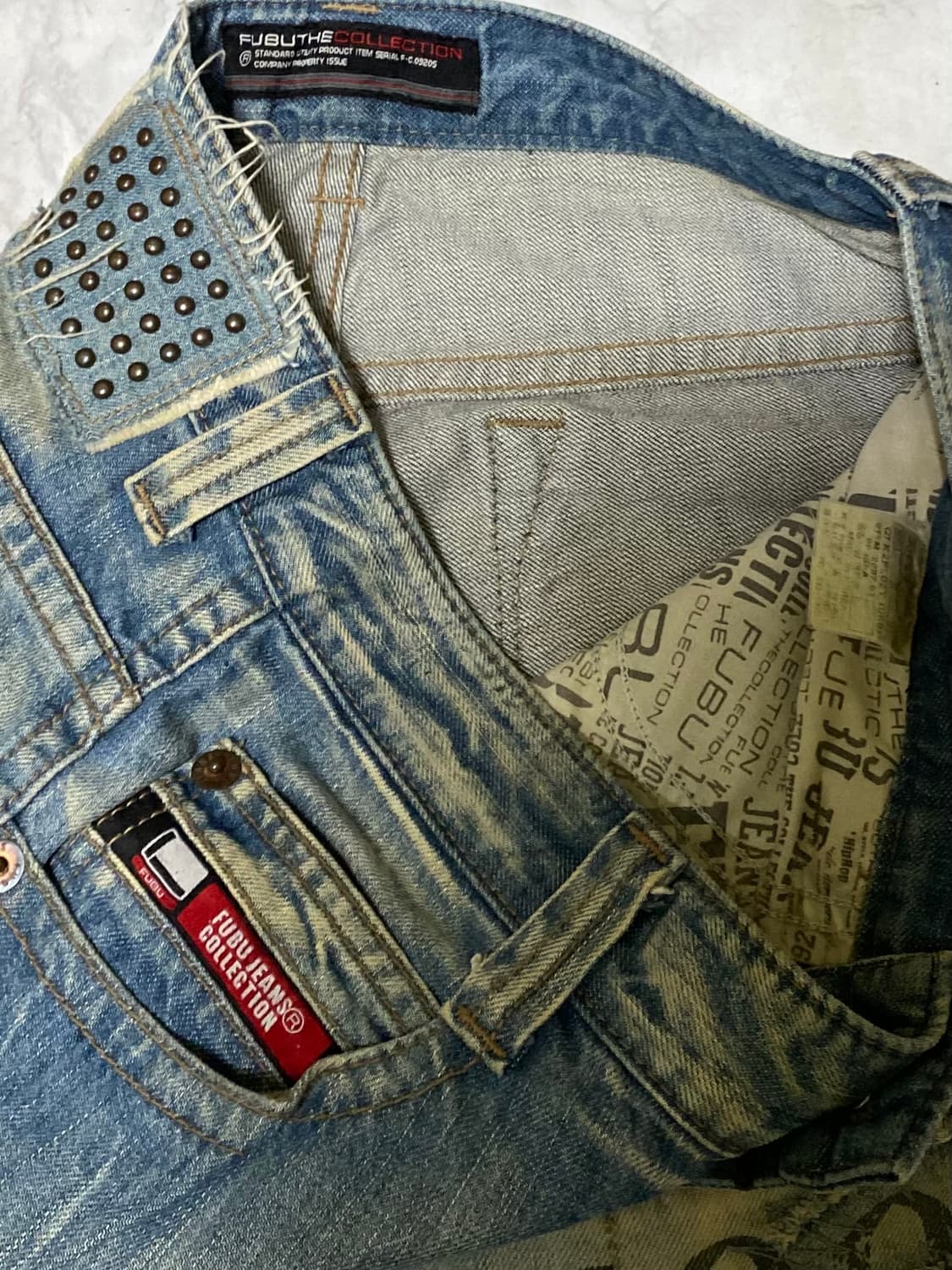 FUBU 푸부 데님 청바지 빈티지 힙합바지 30 인치 상품이미지3
