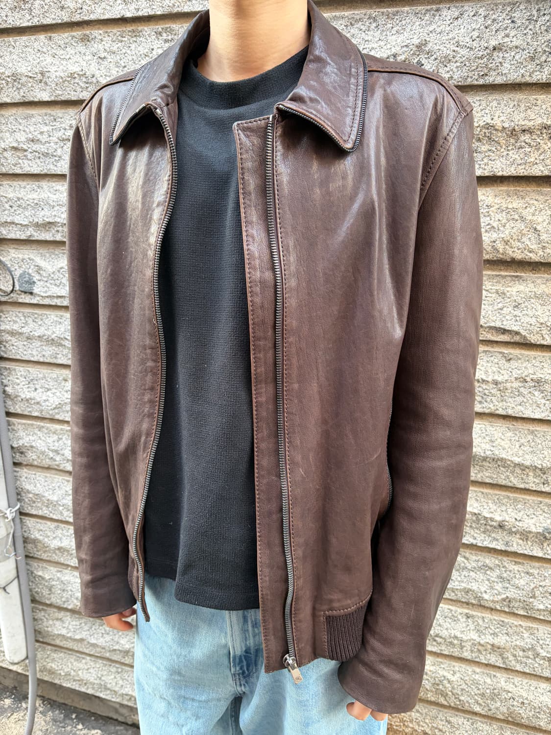 AlexanderMcQueen lambskin leather jacket 상품이미지5