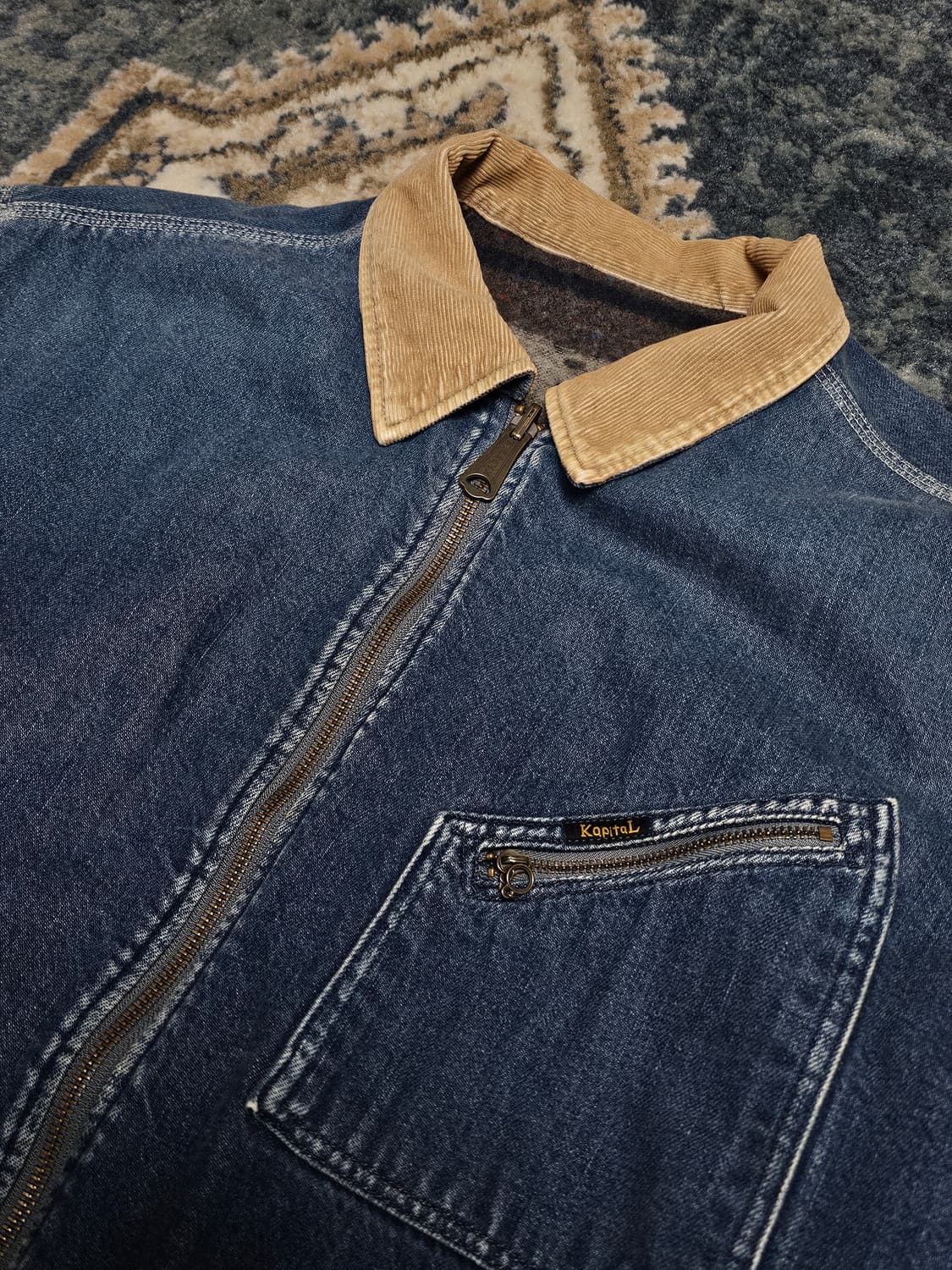 [3] KAPITAL 캐피탈 본 라이닝 리버시블 데님 자켓 상품이미지4