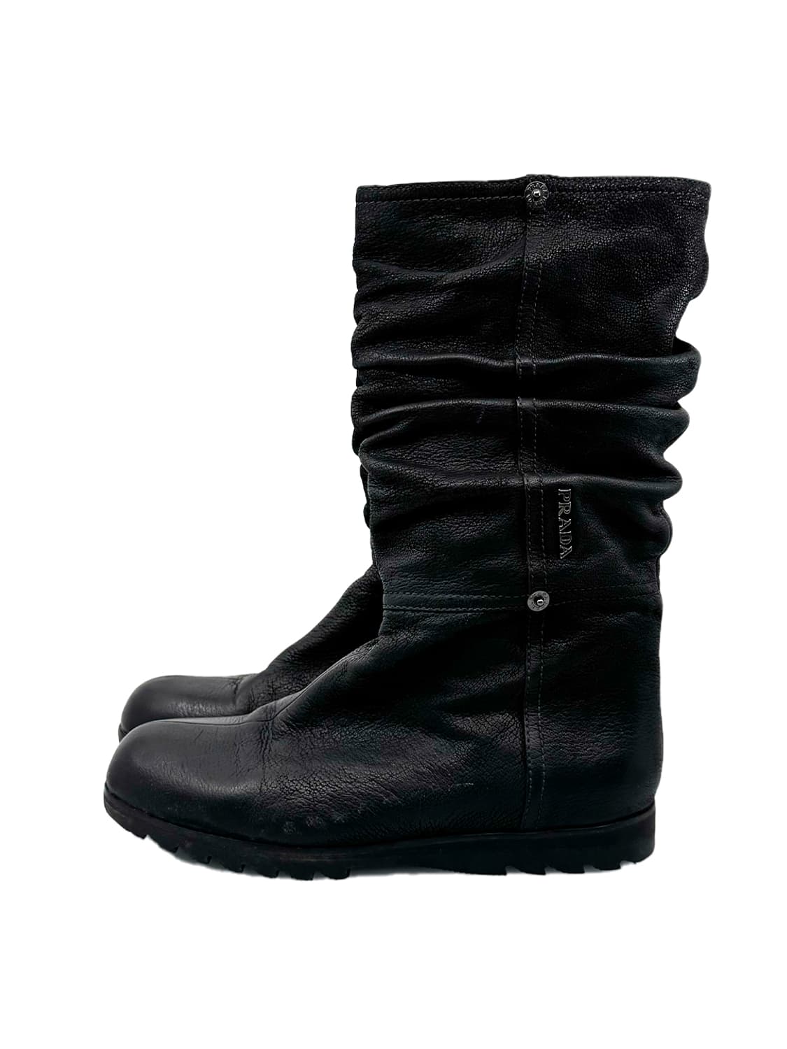 Prada 프라다스포츠 Wrinkle Leather Boots/ 35.5 상품이미지1