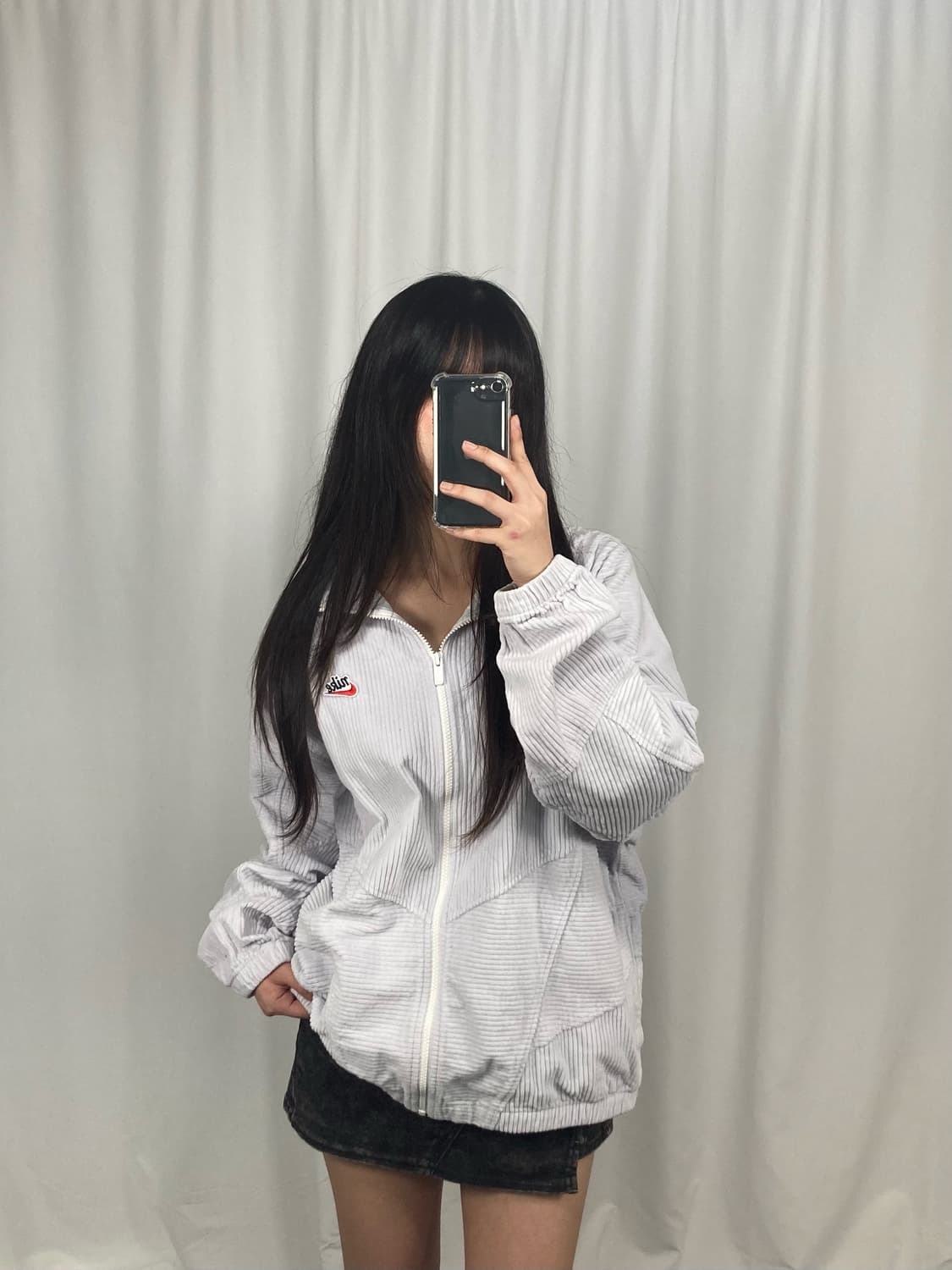 나이키 헤리티지 로고 코듀로이 집업 자켓 상품이미지1