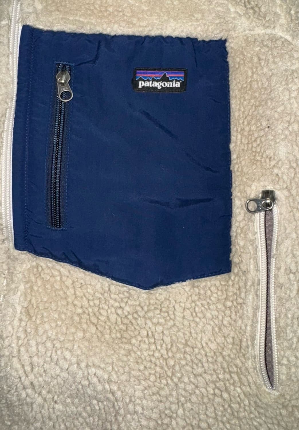 00s 파타고니아 레트로-X 아이보리/네이비 콜롬비아 상품이미지2