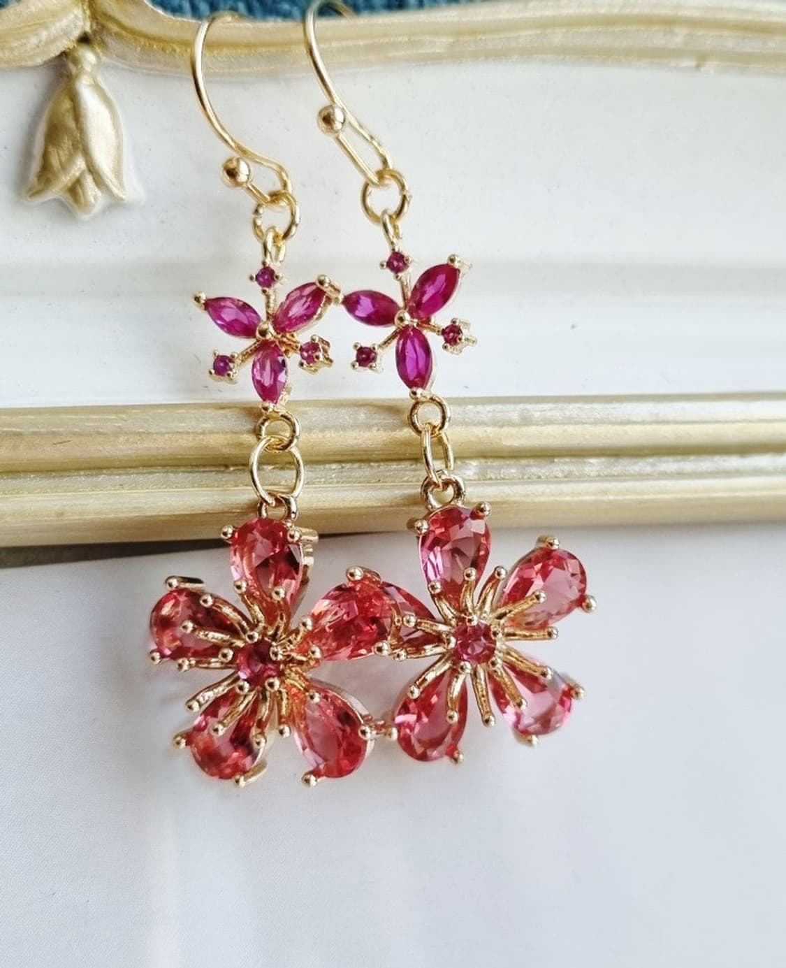 핸드메이드 꽃귀걸이 상품이미지6