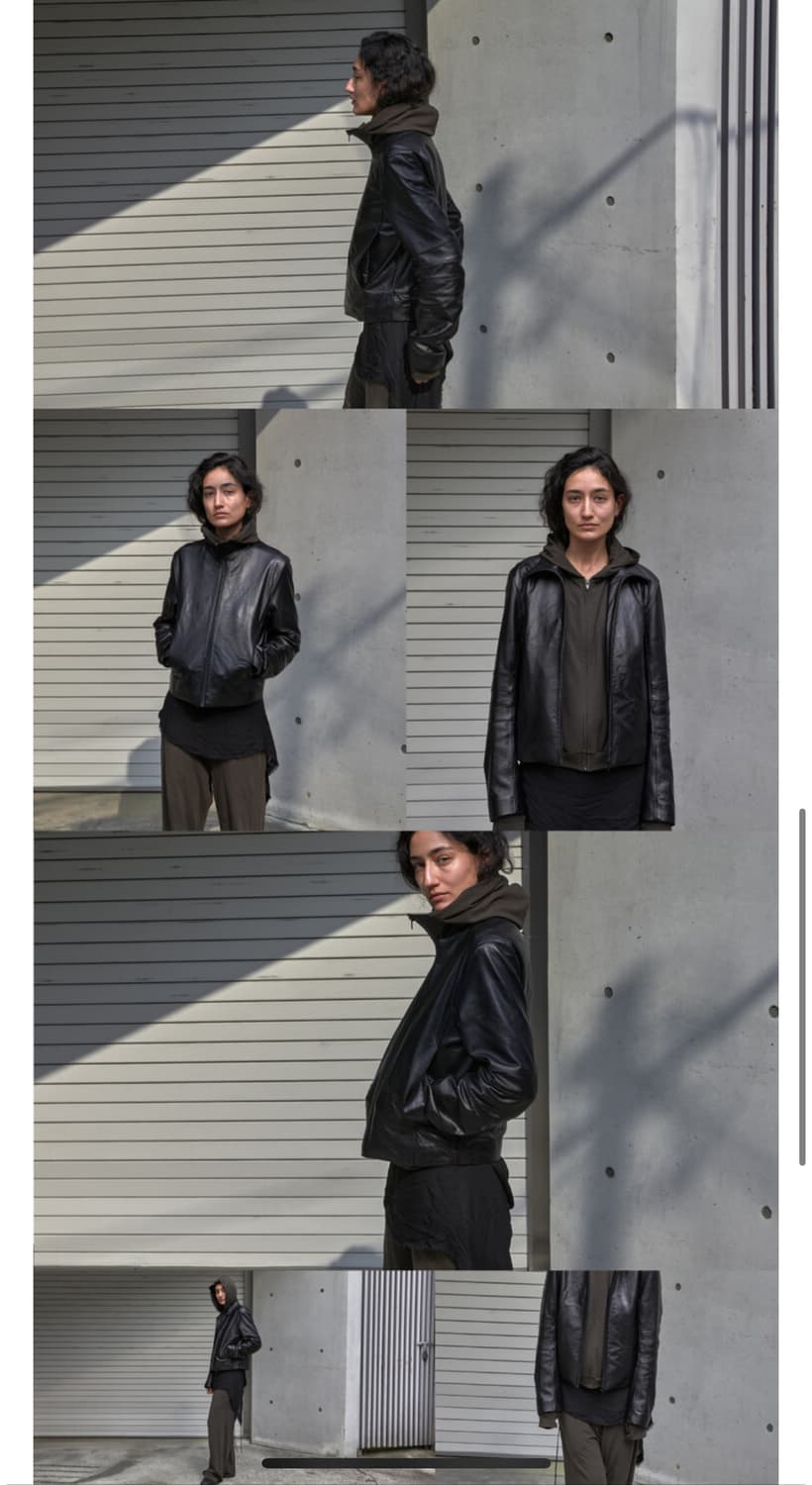 머듈 014 appendix leather jacket 블랙 4사이즈 상품이미지1
