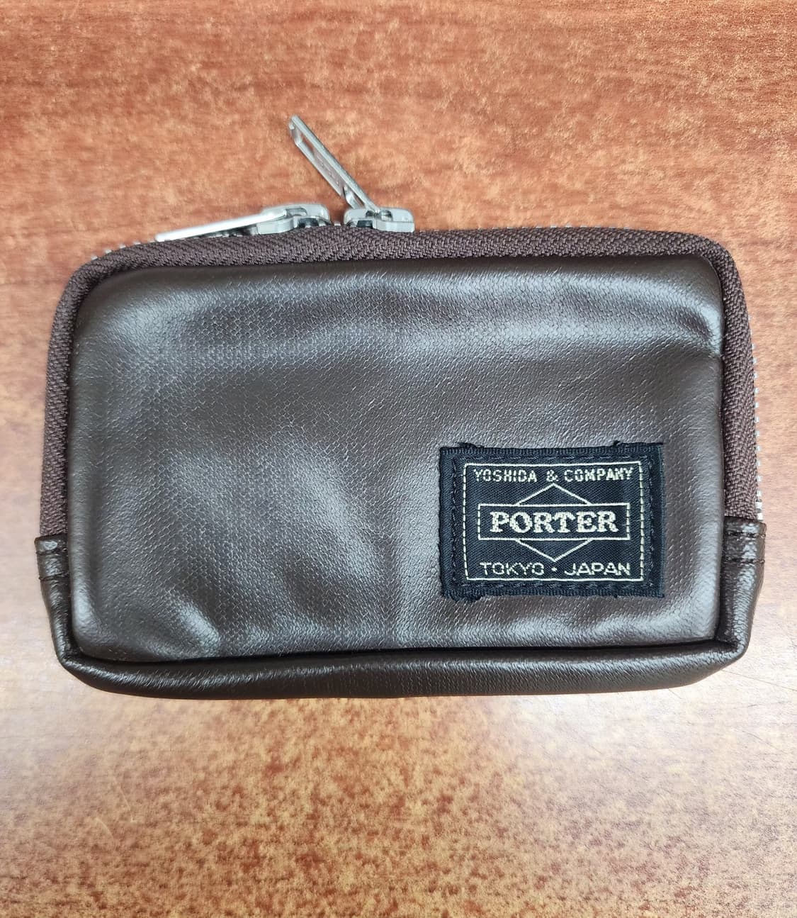 요시다포터 프리스타일 멀티코인 케이스 브라운 상품이미지1
