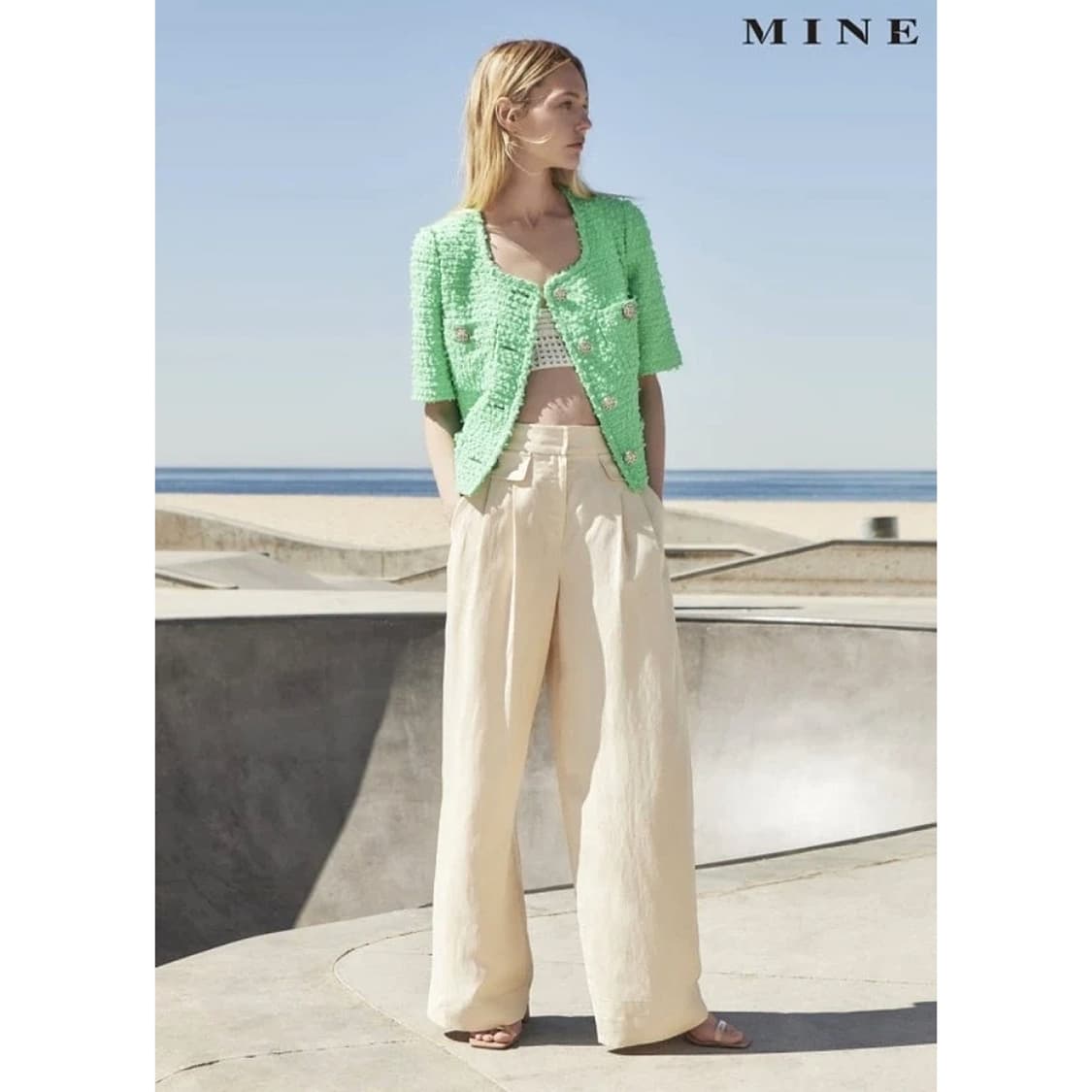 마인 백 밴딩 투턱 팬츠 상품이미지1