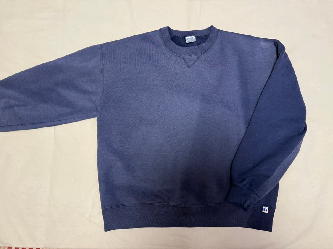[L] 90s 러셀(Russell Athletics) 네이비 스웻셔츠 상품이미지1