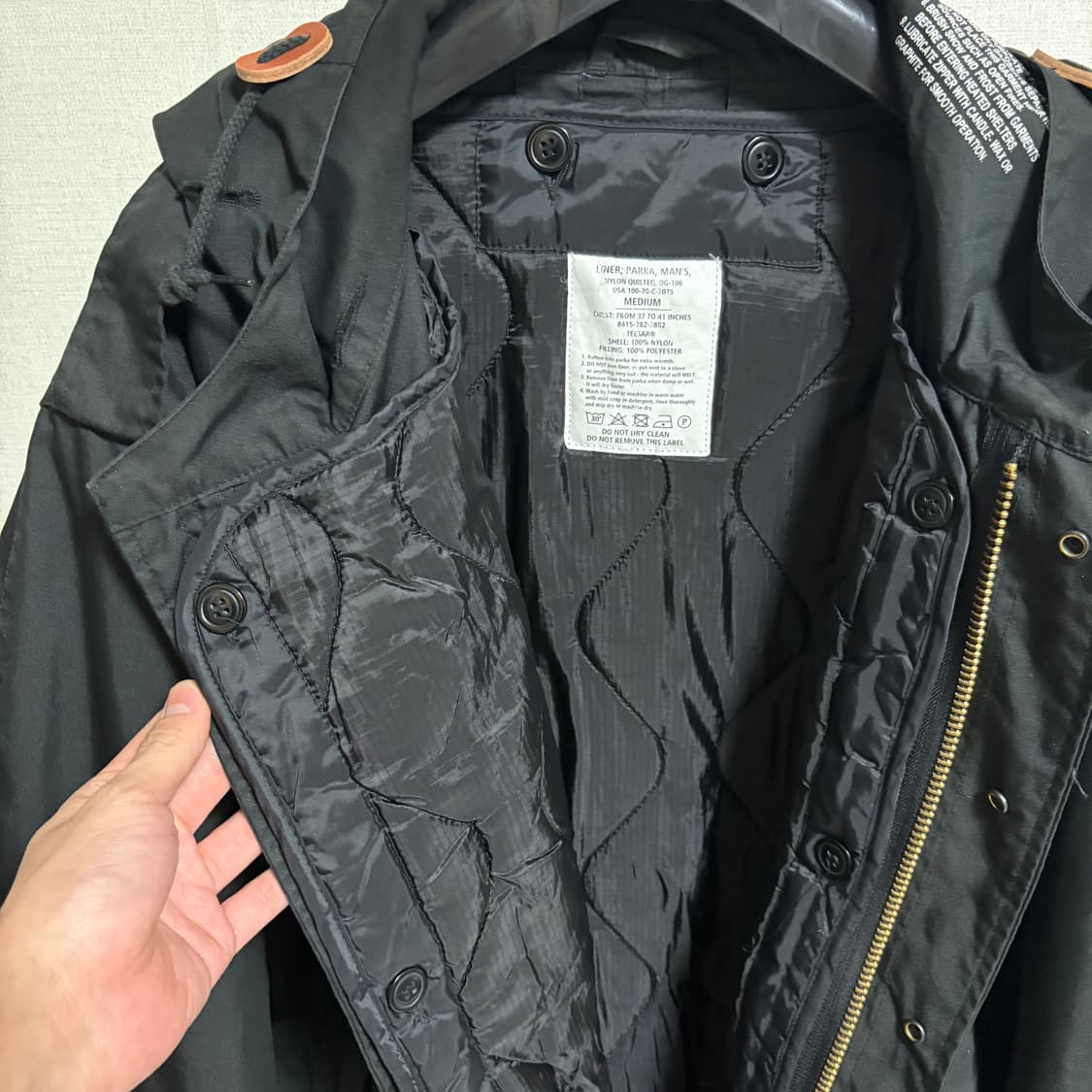 밀텍 M-51 피쉬테일 파카 / 블랙, M 상품이미지10