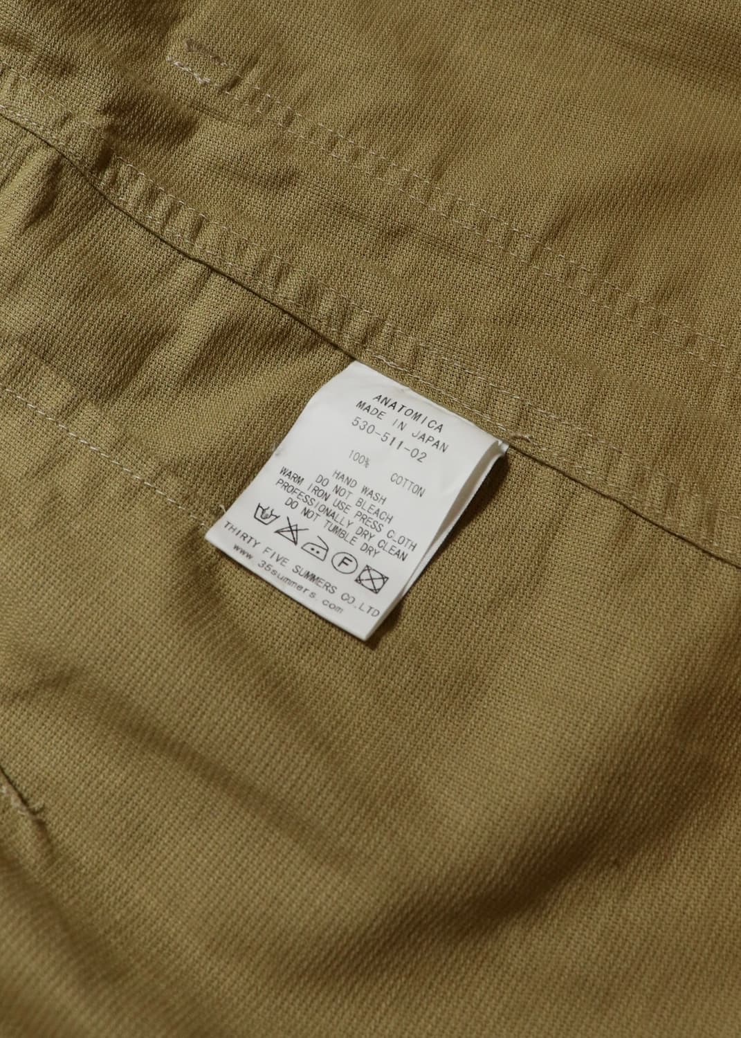 ANATOMICA Cotton 3B Jacket Beig 상품이미지7