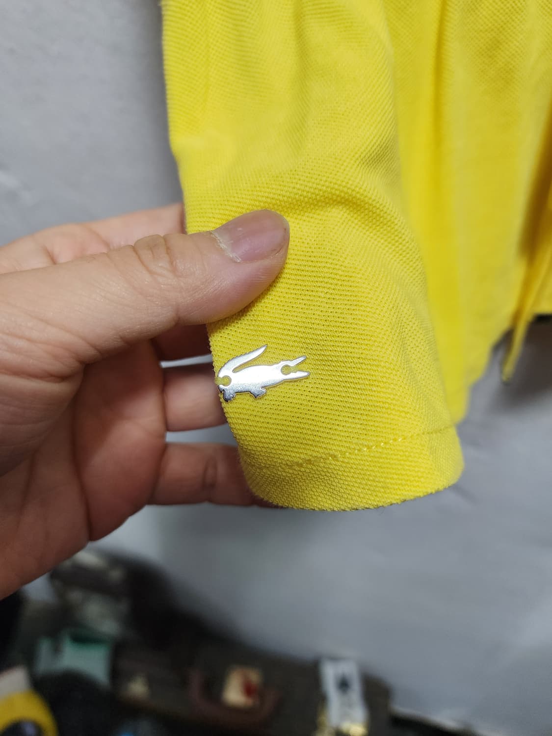 라코스테 옐로우 반팔 미니 원피스  상품이미지3