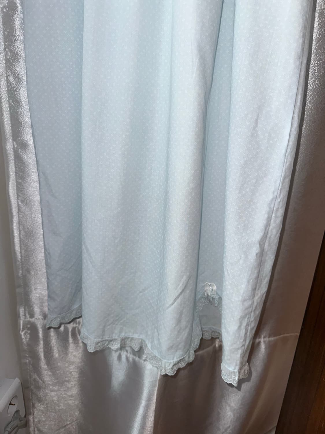 퓨어 스카이블루 레이스 원피스 상품이미지5