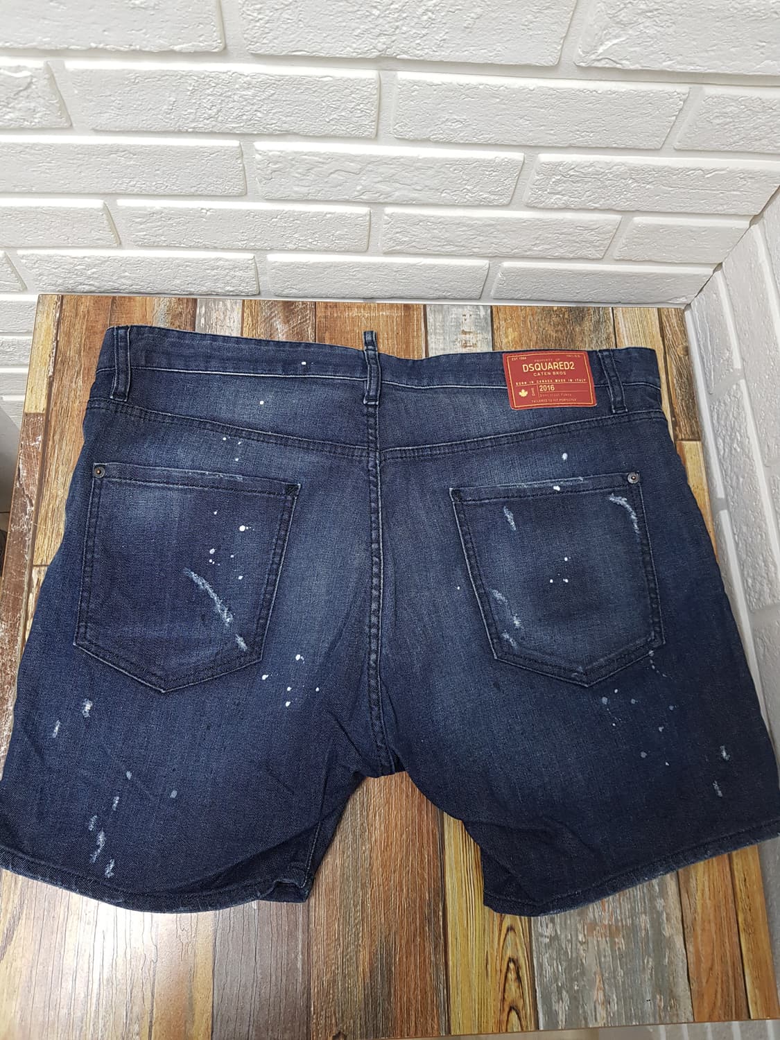 [54/정품] 디스퀘어드2 데님 숏팬츠 데미지 워싱진 상품이미지5