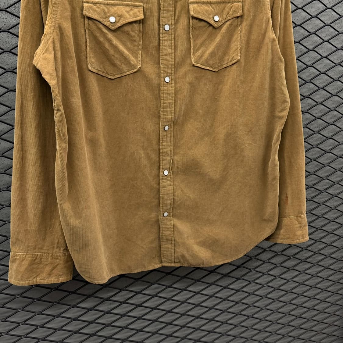 USA VINTAGE 웨스턴 코듀로이 셔츠 펄버튼 투포켓 요크컷 디테일 상품이미지5