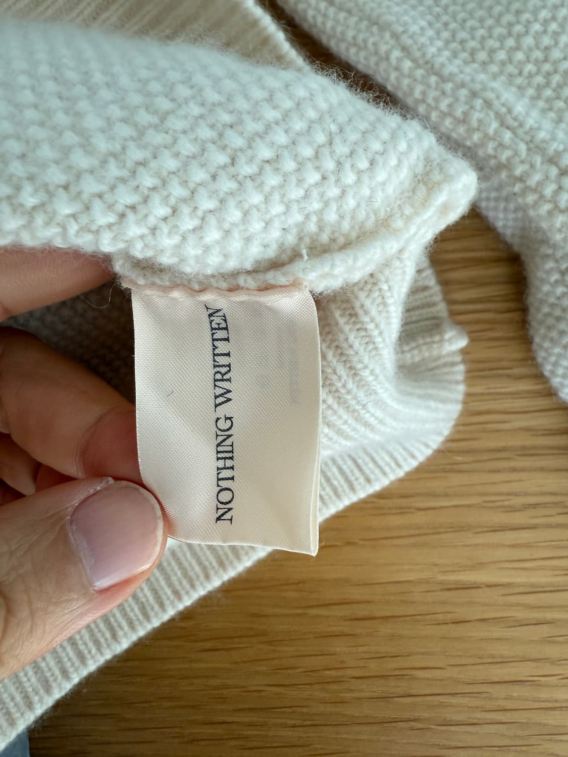 나팅리튼(NOTHING WRITTEN) 울 니트 하프집업 상품이미지6