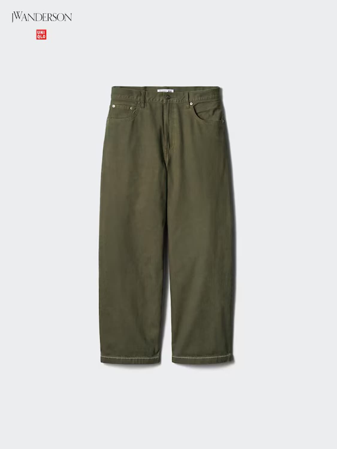 [M] 유니클로x JWA 와이드핏진 다크그린  상품이미지1