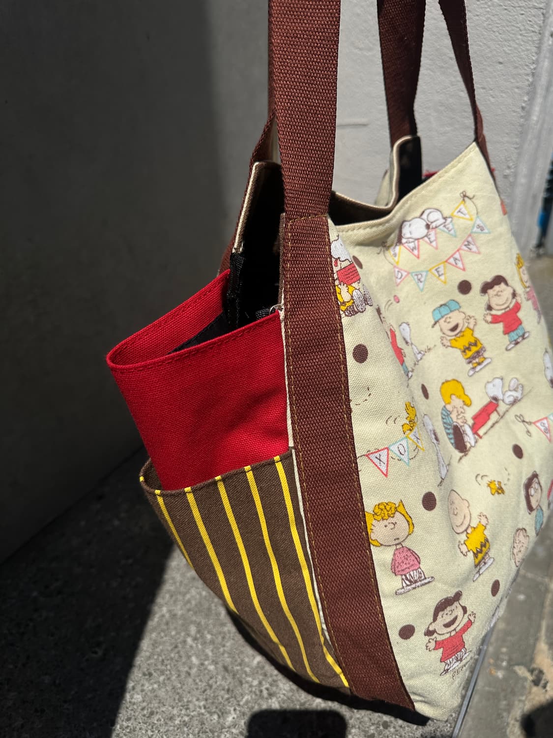 피너츠 스누피(Peanuts) 올스타 캐릭터 캔버스 벌룬 토트백 상품이미지4