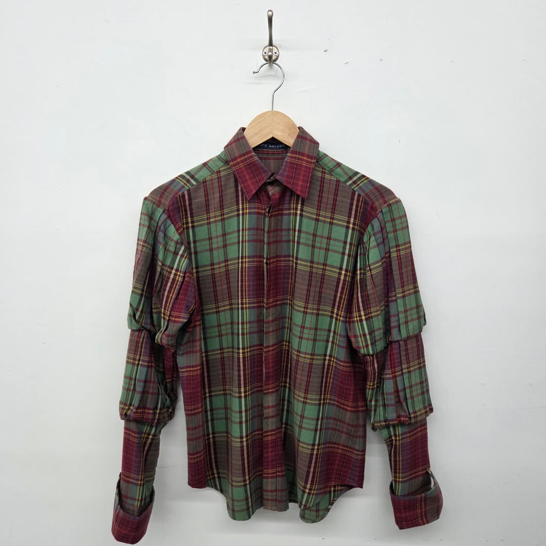 폴로 랄프로렌 디테일 체크 셔츠 여성 M 상품이미지1