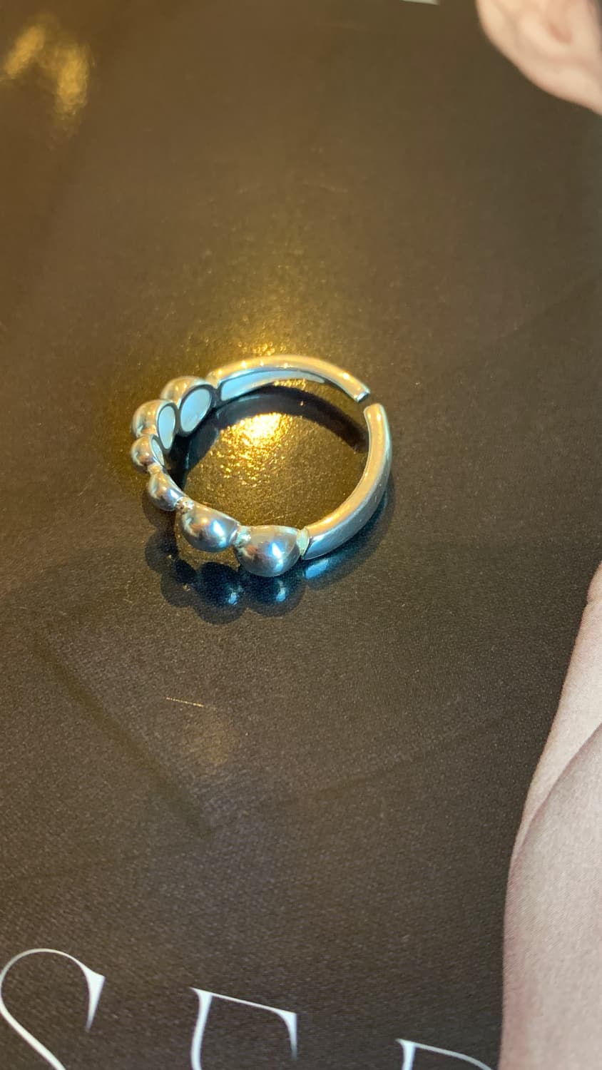 925 은볼웨이브오픈반지 상품이미지2