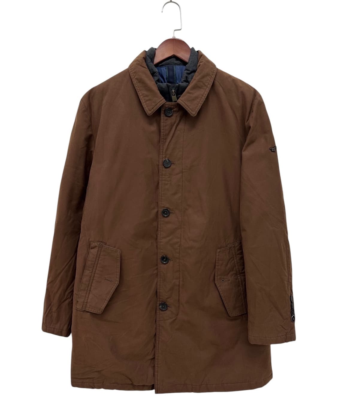 헨리코튼 구스다운 패딩코트 브라운 (XL)  상품이미지1