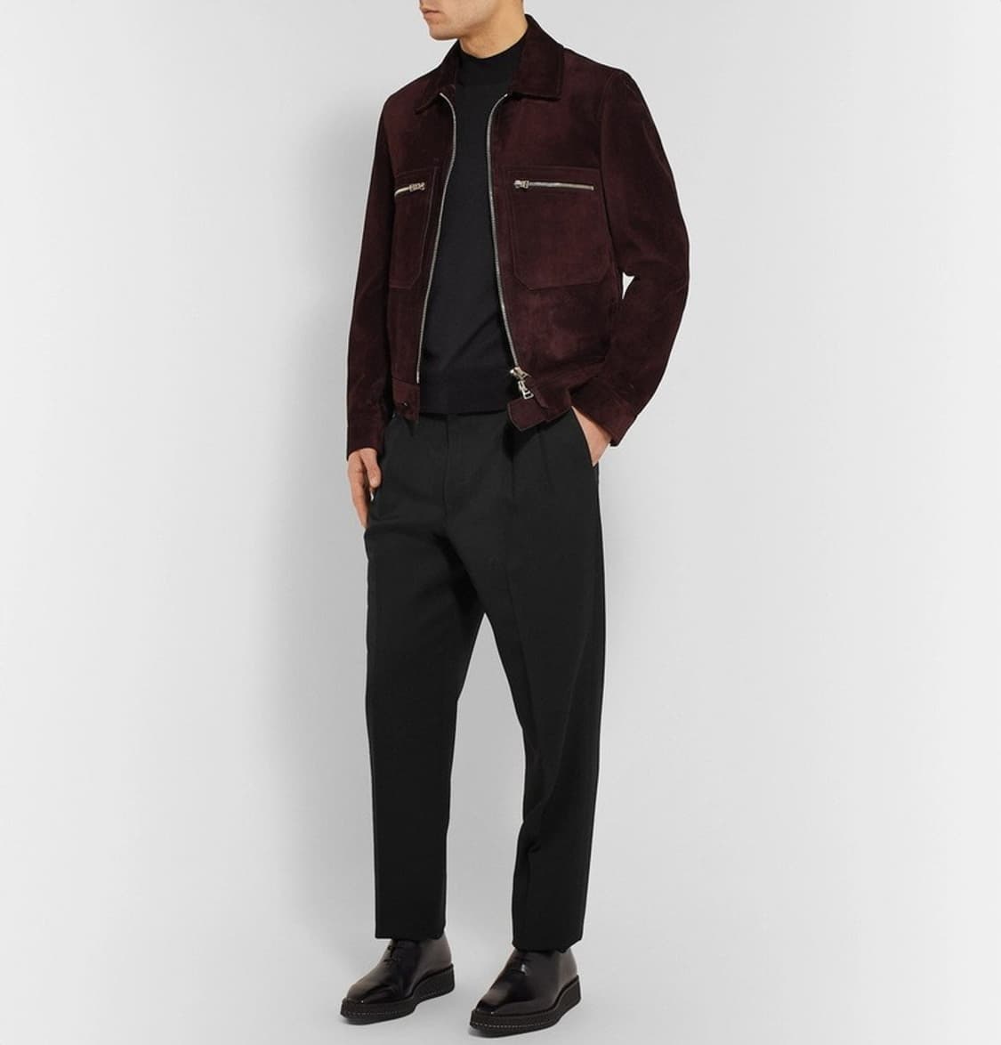 더 로우 에릭 플리츠 울 팬츠 블랙 us34 상품이미지2