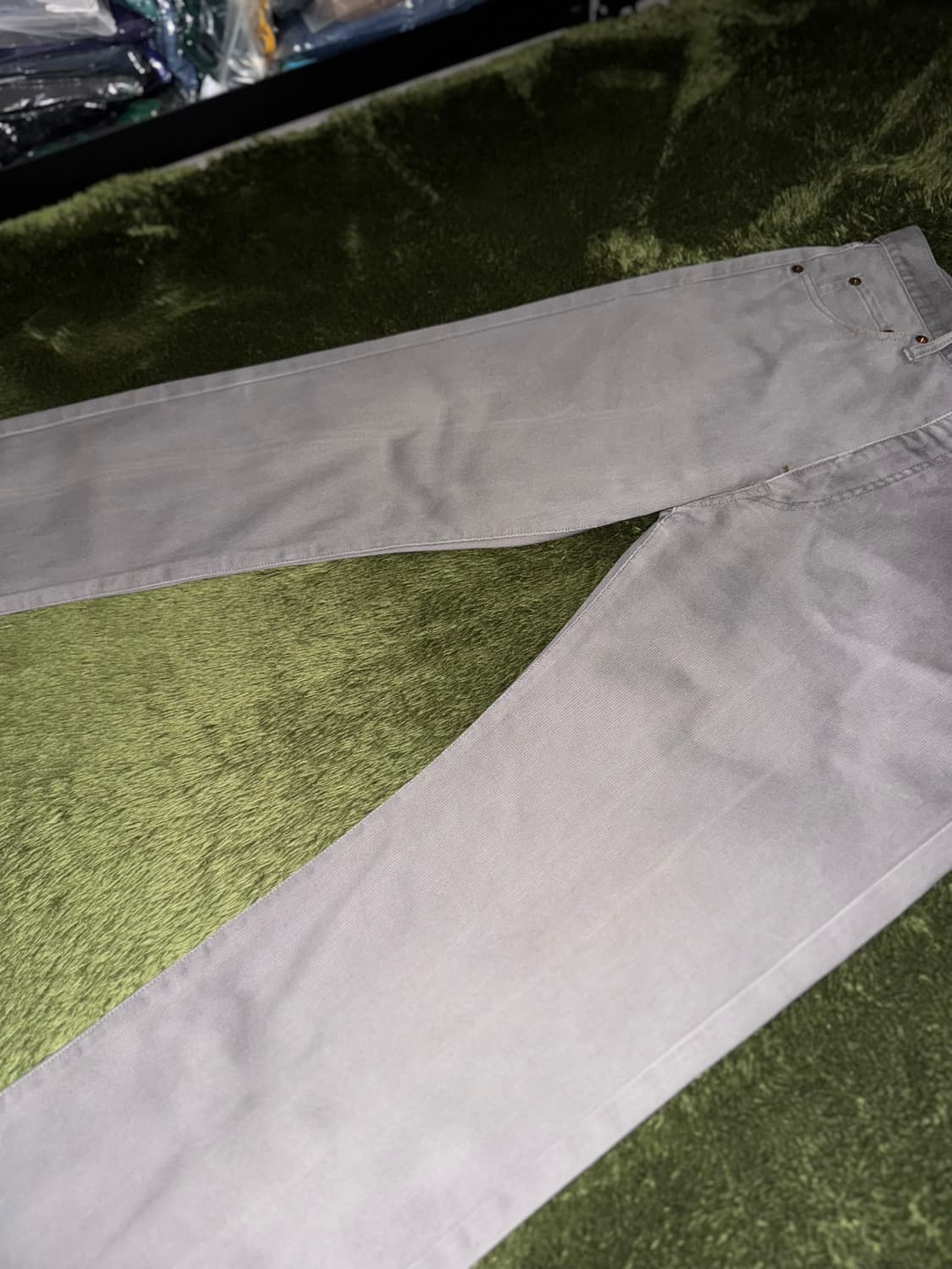 [W31/L34] BEAMS 빔즈 211 오리지널 데님 팬츠 그레이 상품이미지5