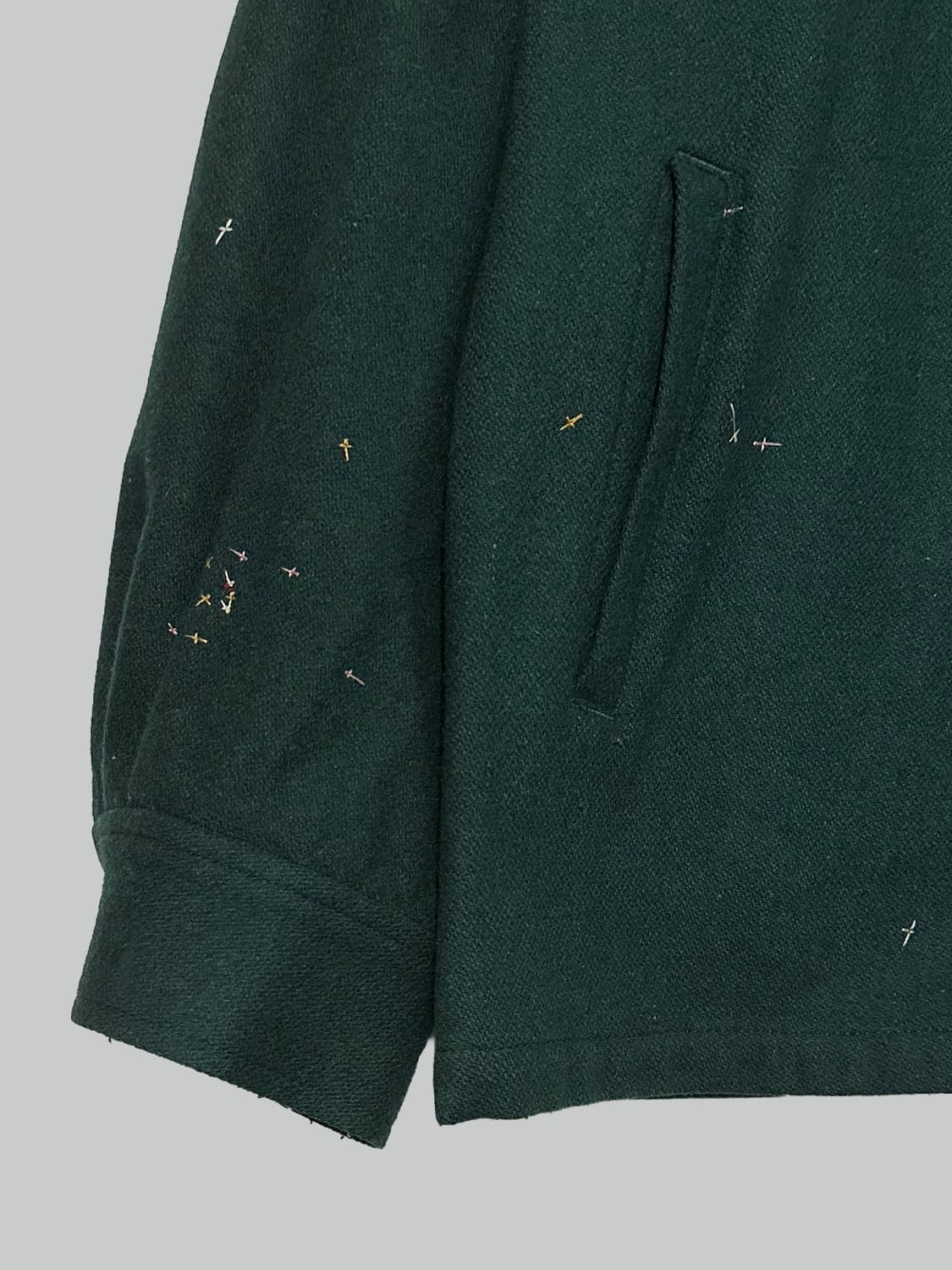 언더커버 24aw 크로스 스티치 울 자켓 상품이미지4