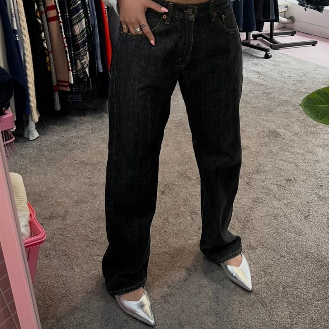 리바이스503 JPN 흑청 데님 팬츠(30) 상품이미지1