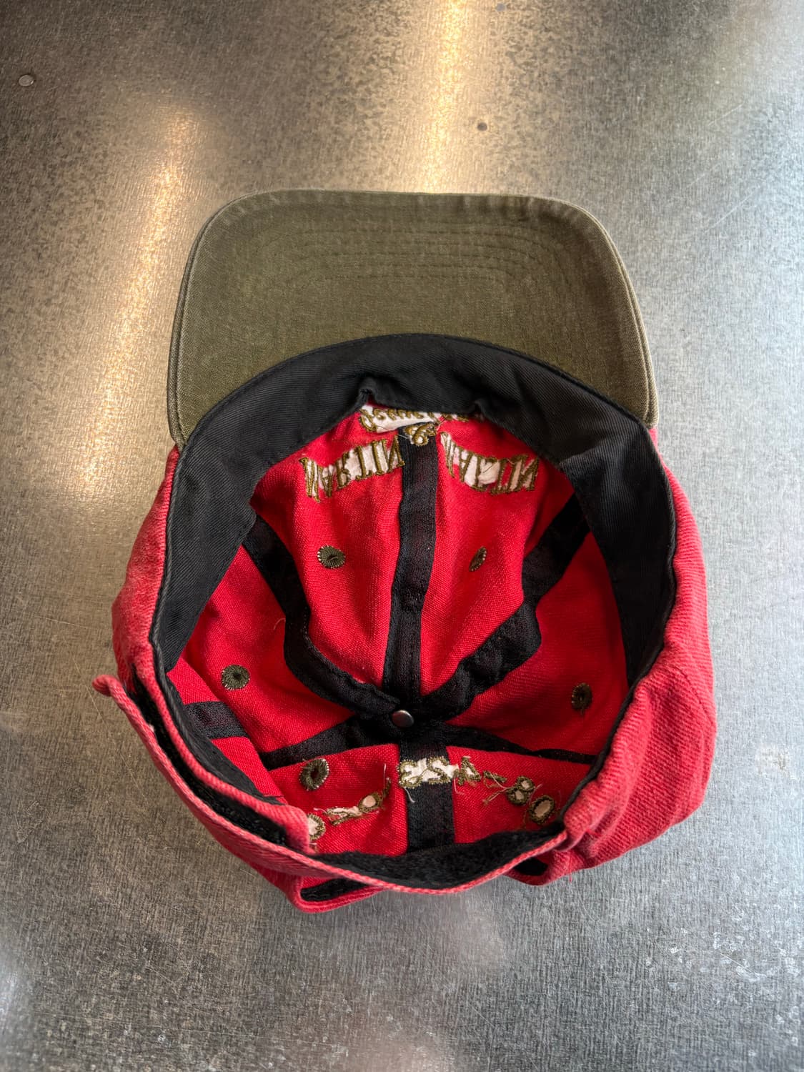 아메리칸 빈티지 배색 투톤 캡 상품이미지4