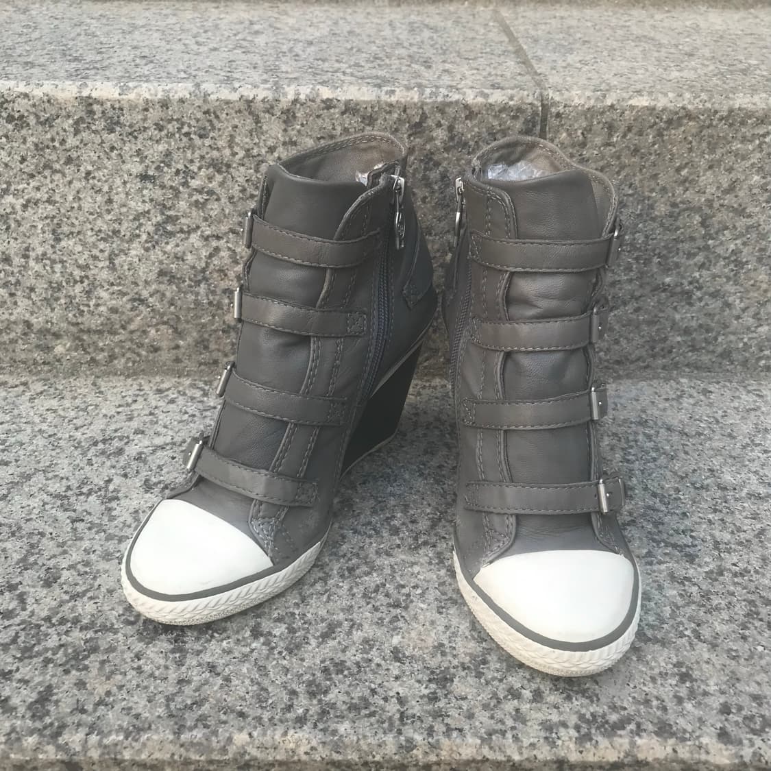 Ash 아쉬 레더 웨지힐 하이탑 스니커즈 상품이미지4