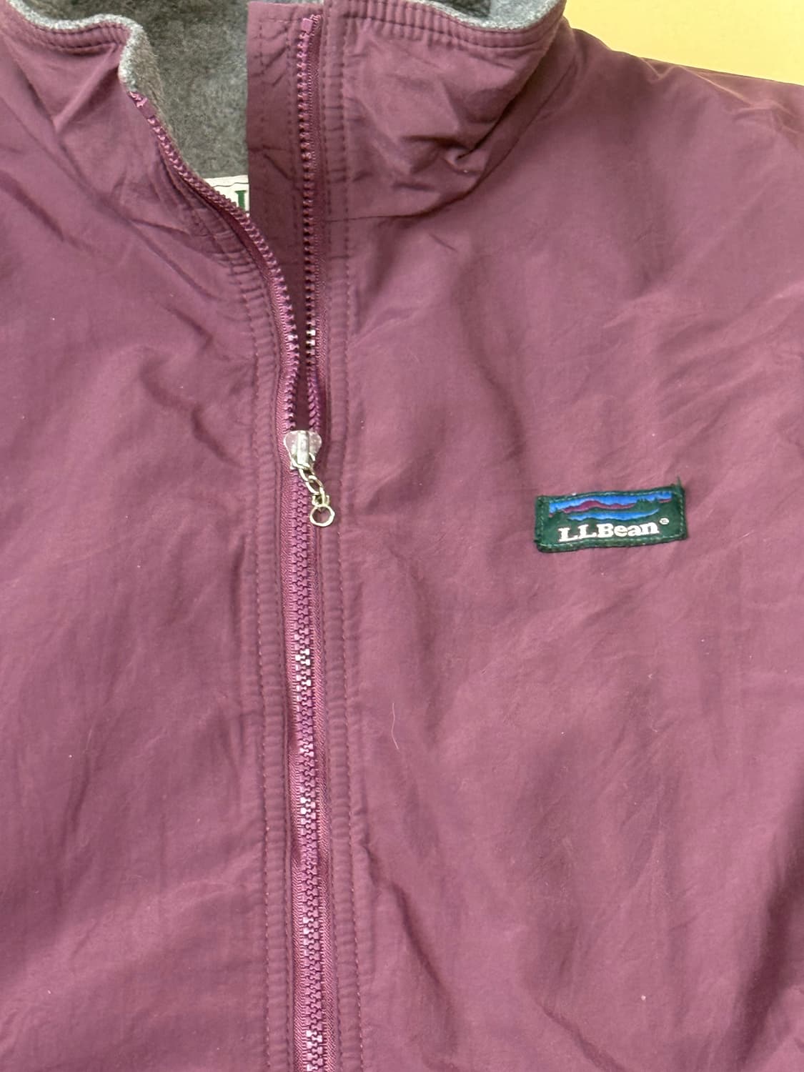 엘엘빈 웜업 플리스 집업 자켓 딥퍼플 90s 상품이미지2