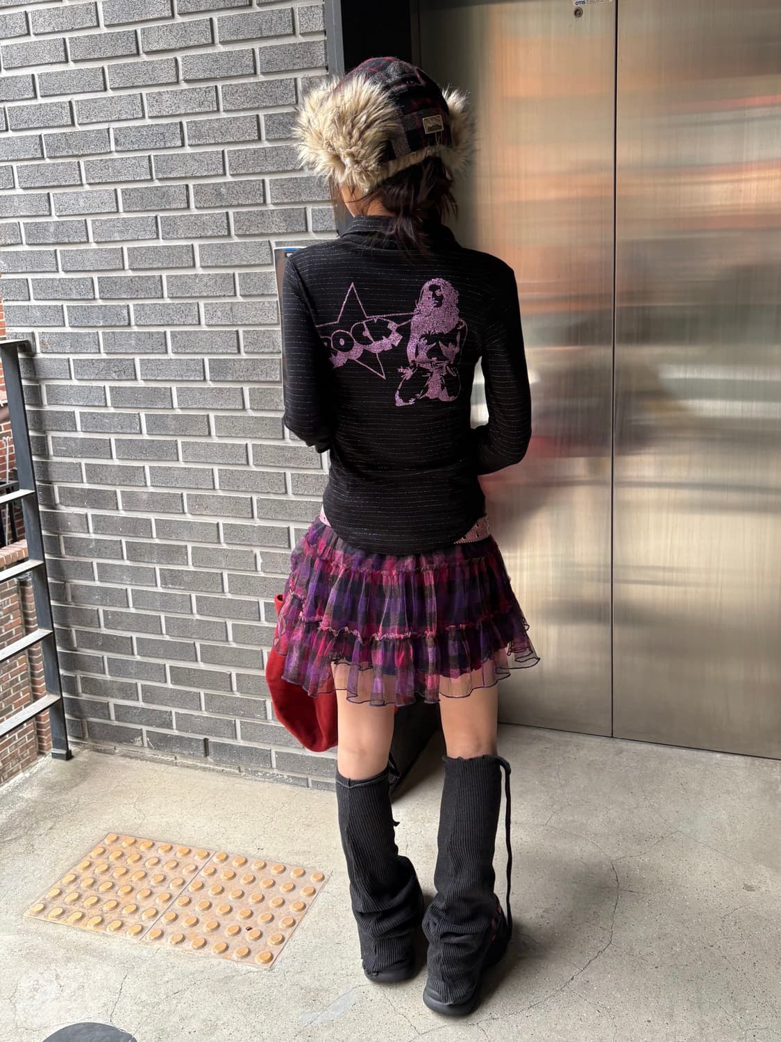 히스테릭글래머 백로고 글리터 셔츠 상품이미지3