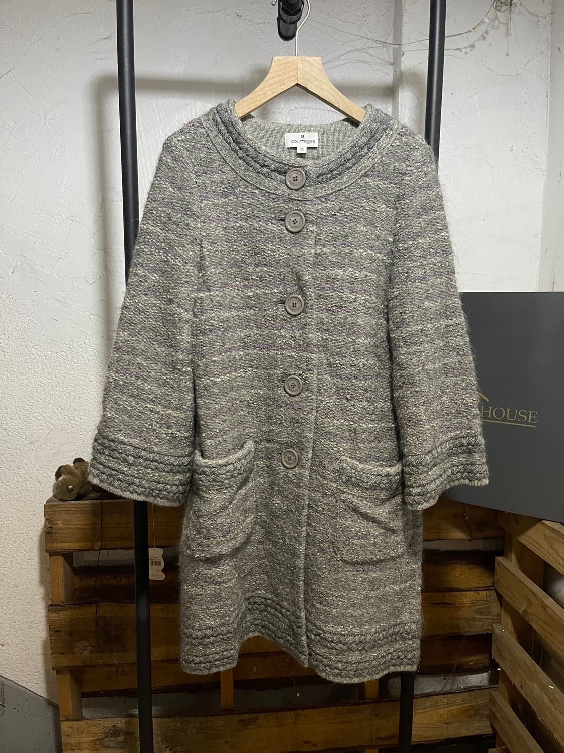 꾸레쥬 트위드 가디건 상품이미지1