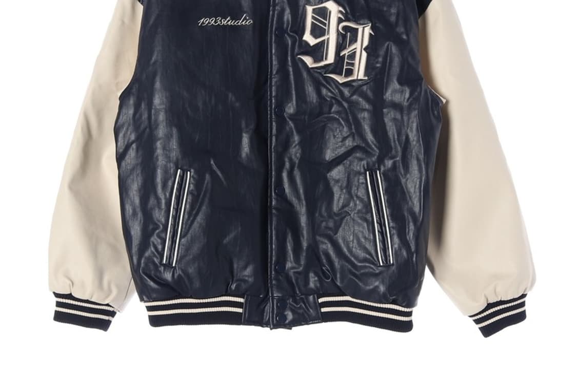 1993 스튜디오 레자 배색 바시티 자켓 F 상품이미지5