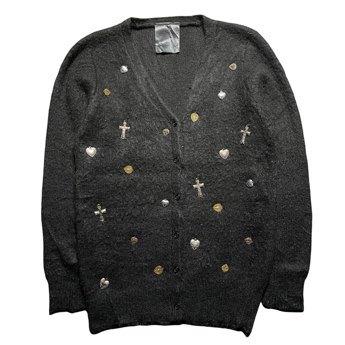 Nomine 스틸 트리밍 모헤어 가디건 상품이미지1